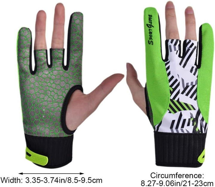 Bowling-Handschuhe, 1 Paar, rutschfeste Sporthandschuhe, Halbfingerige Bowling-fäustlinge, Bowling-H
