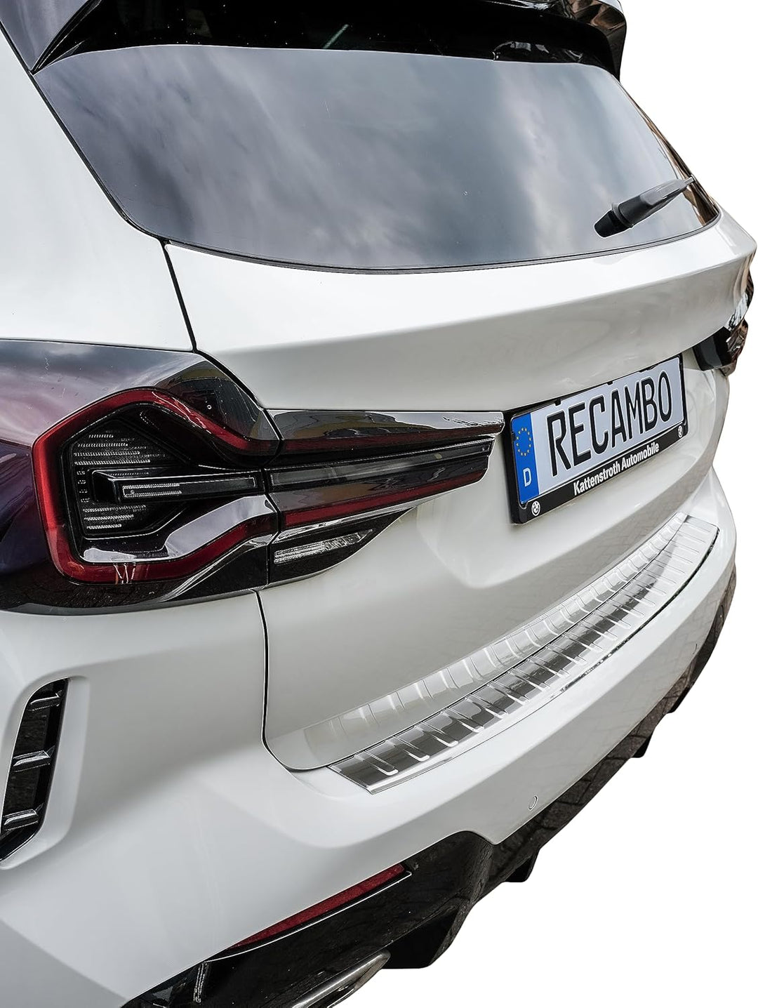 Ladekantenschutz Edelstahl CHROM kompatibel für BMW X3 LCI | G01 | BJ ab 09/2021> | premium Qualität