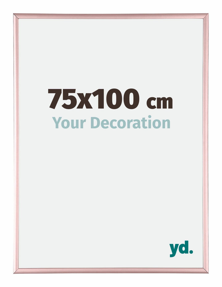 yd. Your Decoration - Bilderrahmen 75x100 cm - Kupfer - Bilderrahmen aus Aluminium mit Acrylglas - A