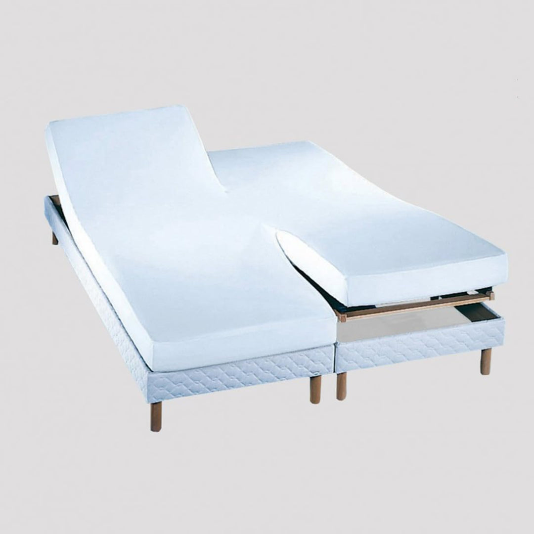 Essix Royal Line Spannbettlaken, Perkal-Baumwolle, weiss, 2 x 90 x 200 cm 2 x 90 x 200 cm Weiss, 2 x