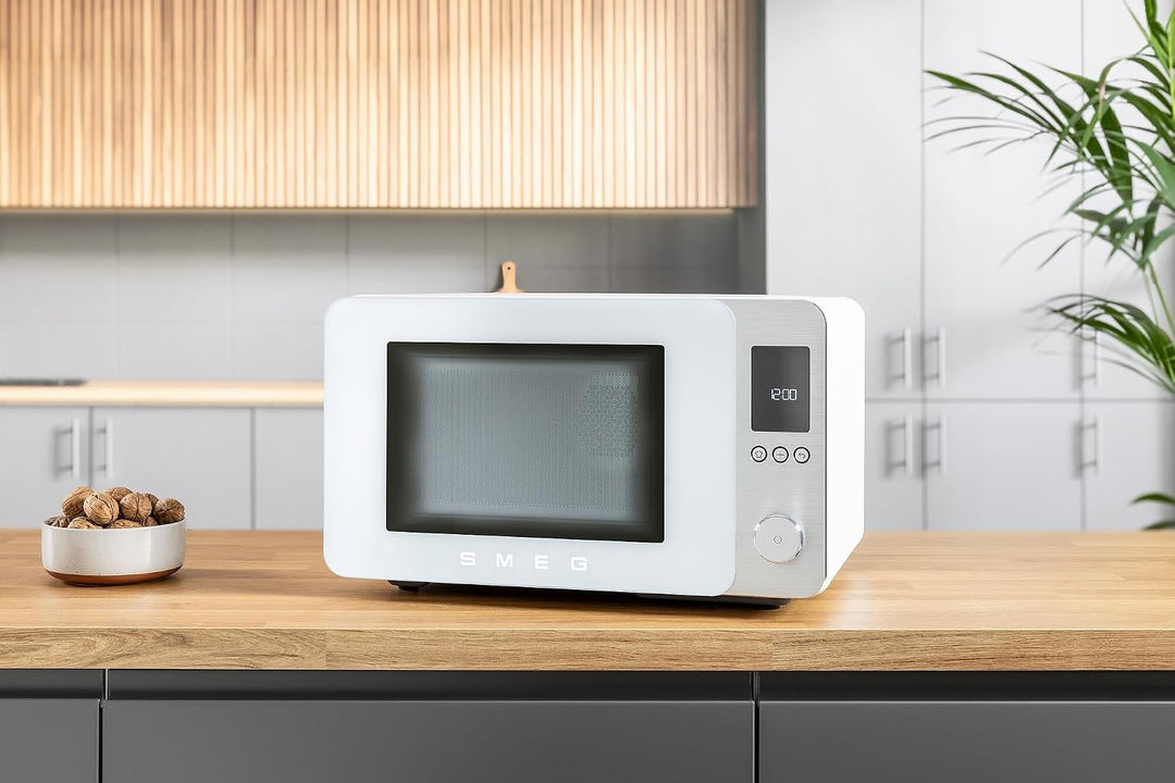 Smeg, Kombi-Mikrowelle, MOC02WHMEU, 9 Funktionen und 3 Kombinationen, 25 automatische Programme, Inv