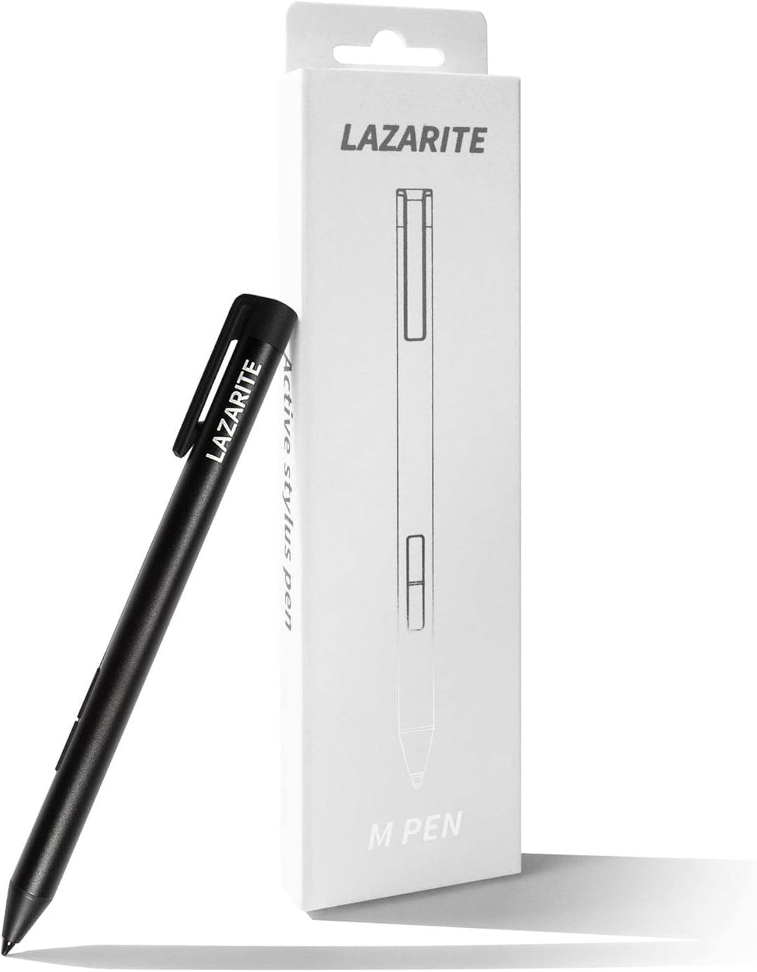LAZARITE M Pen Schwarz, Active Stylus für Lenovo Yoga 7i/9i, Flex 5, Hp Envy x360/Pavilion x360/Spec