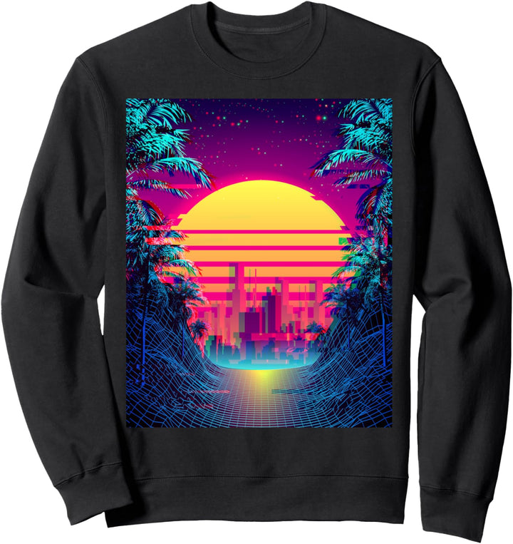 Retro Outrun Synthwave Aesthetic 80's Vaporwave Sweatshirt