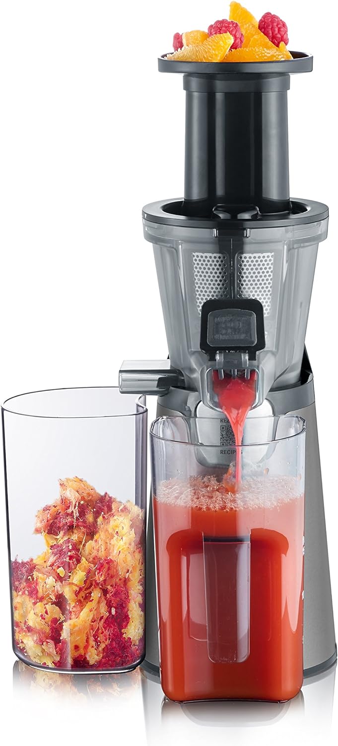Severin Slow Juicer ES 3571 – Entsafter für Saft, Sorbet, Eis, Marmelade uvm. – elektrische Saftpres