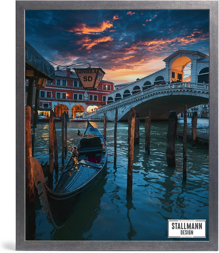 Stallmann Design Bilderrahmen 45x90 cm stahl Holz mit Acrylglas Rahmen-Breite 20mm Posterrahmen Wech