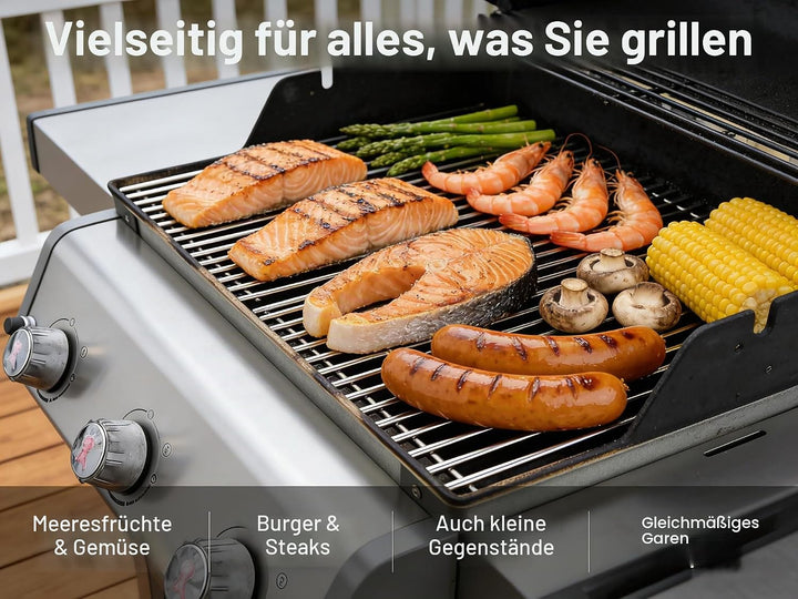 49,5 cm x 33 cm 7528 Bratrost für Weber Genesis E-310/320/330, S-310/320/330 (2007-2016), Hochwertig