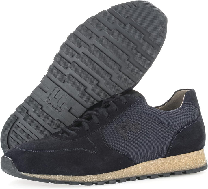 Pius Gabor Herren Sneaker Low,Halbschuhe,zertifiziertes Leder,Wechselfussbett 40.5 EU Blau Midnight,