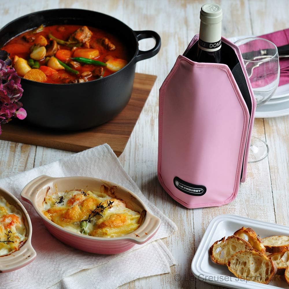Le Creuset Aktiv-Weinkühler für Wein oder Champagner, WA 126, Shell Pink, 49303007770000, Shell Pink