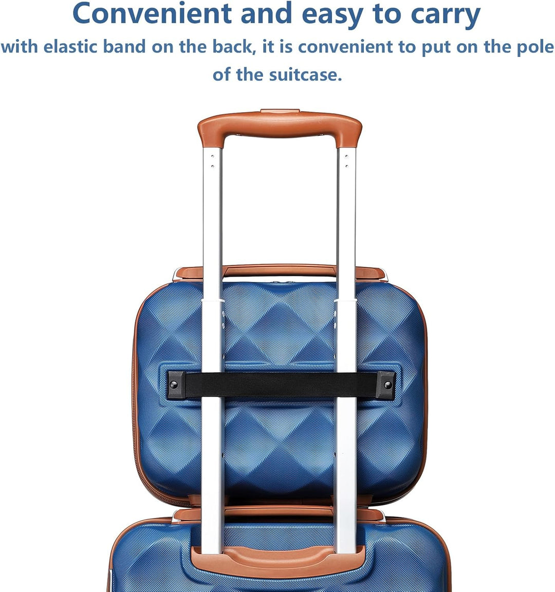 British Traveller Kosmetikkoffer Damen Beautycase Hartschalen Schminkkoffer Handgepäck Tragbar 31 *