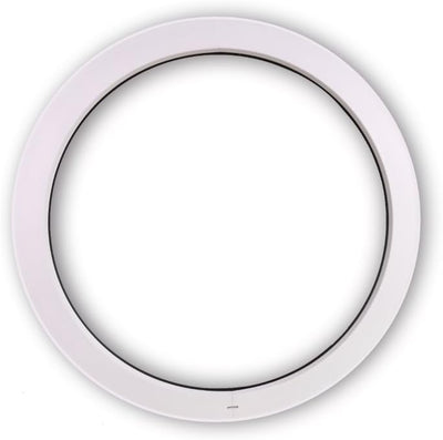 Rundfenster – Bullauge – Festverglasung (FiB) - Durchmesser: 90cm – weiss - 60 mm Profil – 2-Fach-Ve