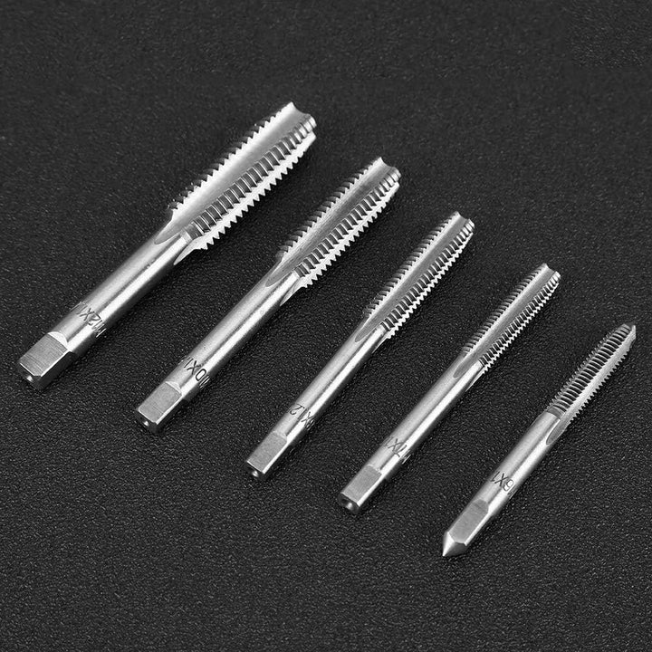 Joyzan Gewindeschneider Set, 12 Stück Metrisch Schraubenmutter Matrizensatz Bohrer Set Linksgewindeb