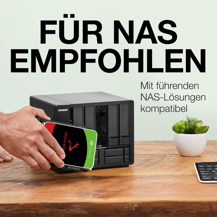 Seagate IronWolf, NAS interrne Festplatte 16TB HDD, 3.5 Zoll, 7200 U/Min, CMR, 256 MB Cache, SATA 6G