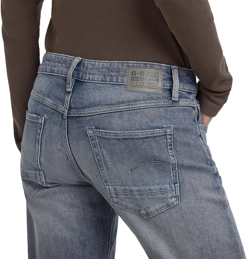 G-STAR Damen Kate Boyfriend Jeans 25W / 32L Blau (Worn in Electric Blue Destroyed D15264-e104-h784),