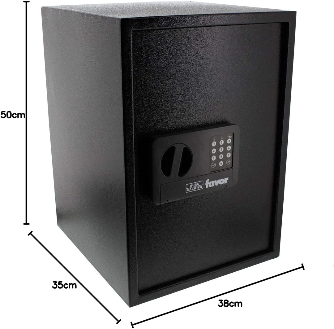 Burg-Wächter Möbeltresor mit Elektronikschloss, inkl. Fachboden, Favor, 55,0 l, 16,5 kg, S9 E, schwa