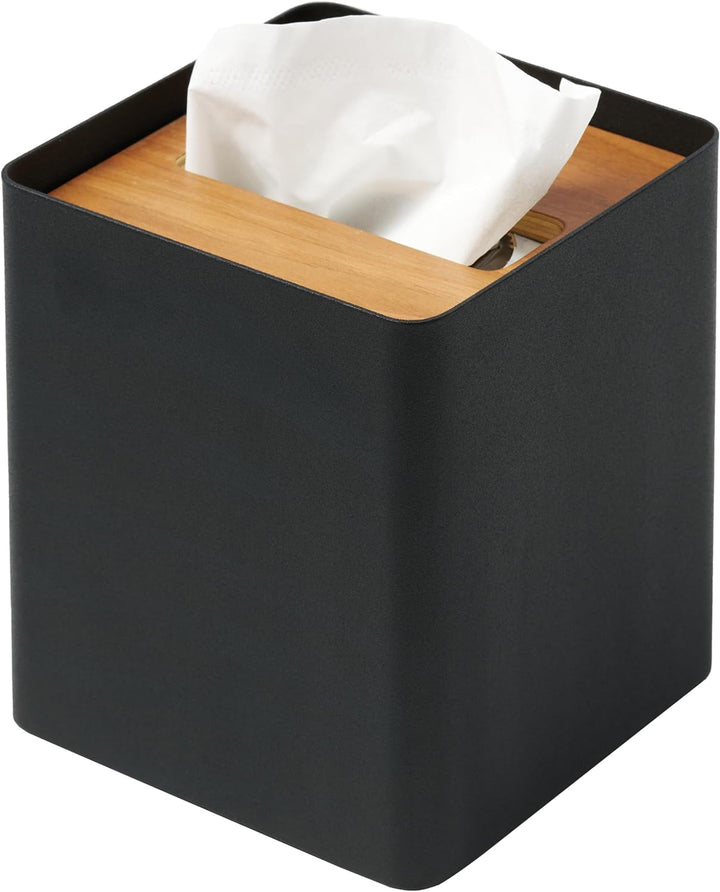 Yamazaki Box Cover Home | Stahl | Taschentuchbox, EinheitsgröÃŸe, Walnuss