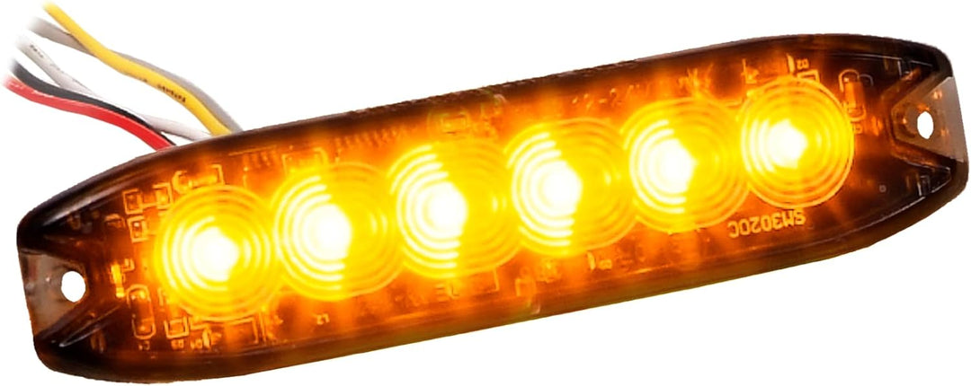 LED-MARTIN 2er Sparset R65 Blitzmodul SF6 - super flach - 12V 24V - mit ECE-R65 Zulassung - Als Fron
