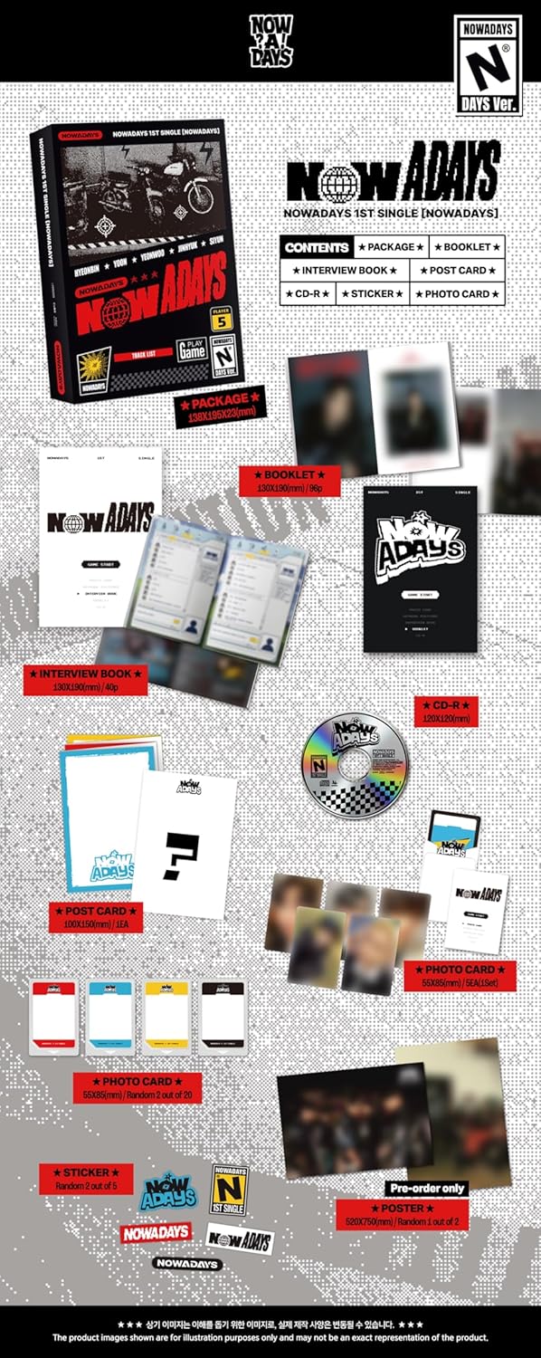 Dreamus NOWADAYS - 1st Single Album NOWADAYS CD+Folded Poster (Days ver. (No Poster)), L200002929, L