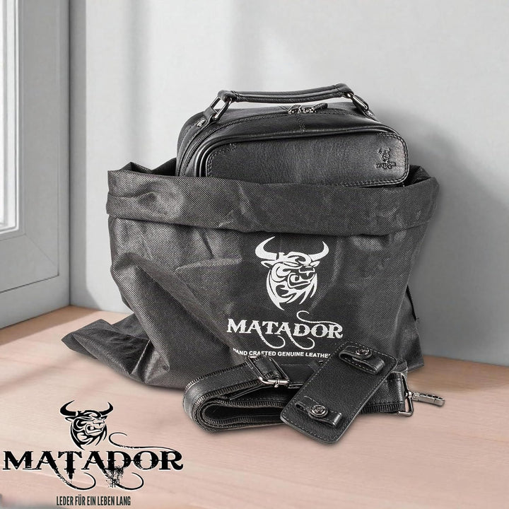 MATADOR Schultertasche Echt Leder Herren Hochwertige Arbeittasche Umhängetasche Ledertasche Tabletta