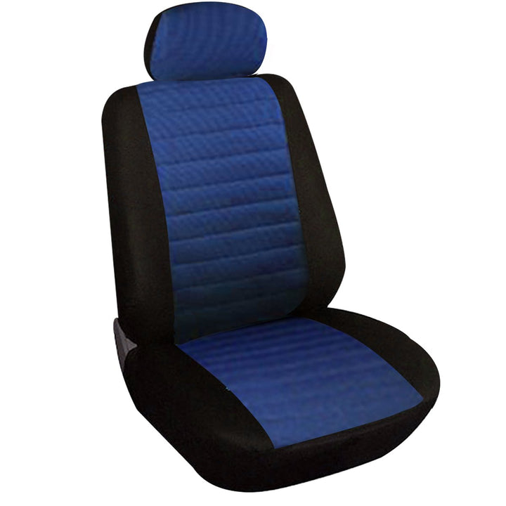 WOLTU 7232 Sitzbezug Auto Einzelsitzbezug universal Grösse, 1er Set,schwarz/blau, blau