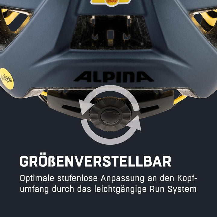 ALPINA DELFT MIPS - Sicherer, Leichter & Individuell Anpassbarer MIPS Fahrradhelm Mit Fliegennetz Fü