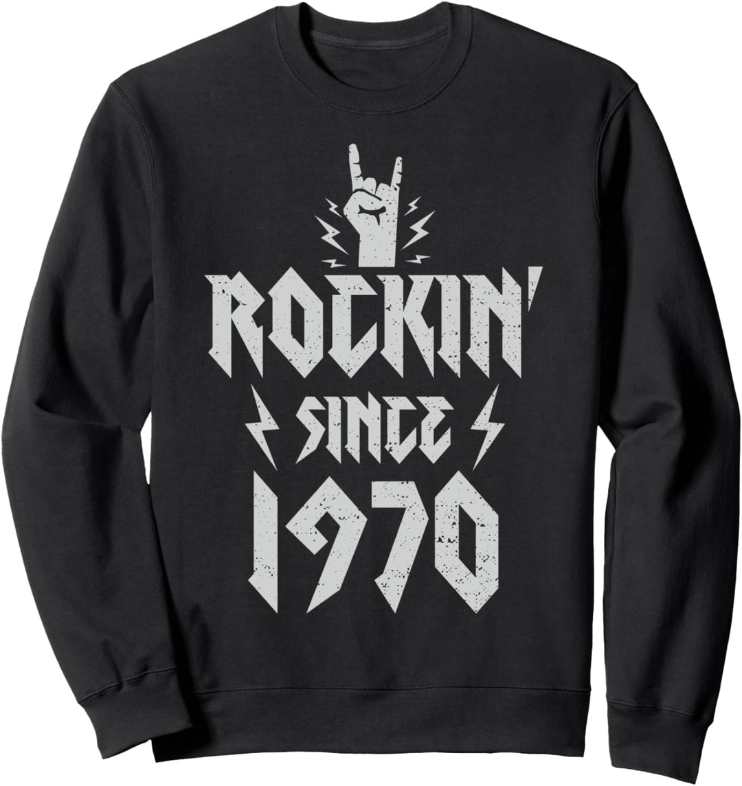 Vintage Hard Rock Musik: Rockin Since 1970 - 1970 Sweatshirt