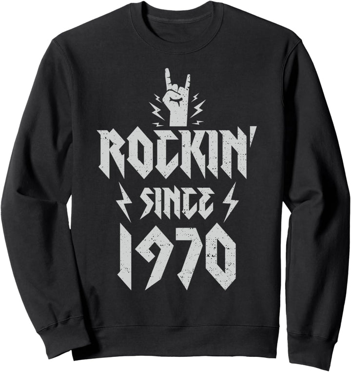 Vintage Hard Rock Musik: Rockin Since 1970 - 1970 Sweatshirt