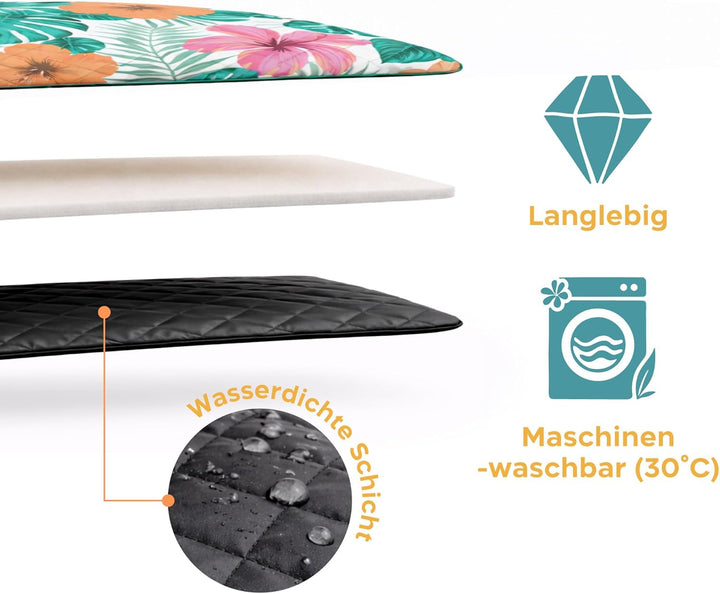 Twinzee Picknickdecke 200x200 cm Wasserdicht - Waschbare Stranddecke XXL für Strand, Camping, Outdoo