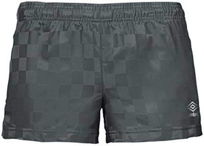 Umbro Damen Kurze Hose mit Schachbrettmuster Shorts XS Grau, XS Grau