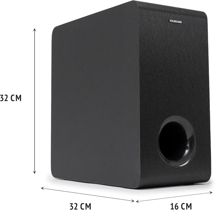 VULKKANO SUB6 Subwoofer Activ 6.5 Zoll, Frequenz 60Hz-250Hz