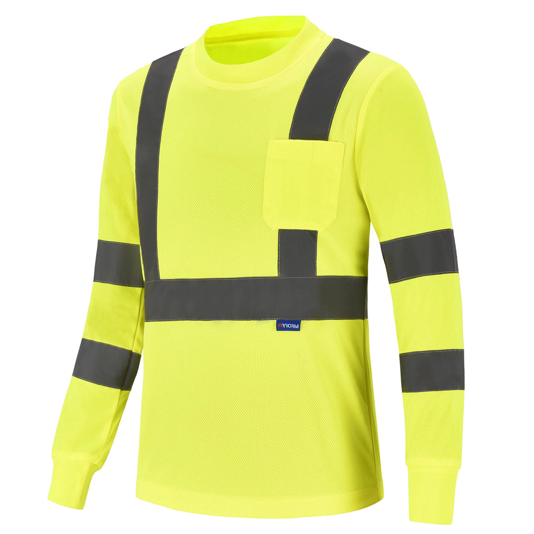 Warnschutz Shirt Langarm warn t Shirts Warnschutz Arbeitskleidung Eu-gleb-langarm XS, Eu-gleb-langar