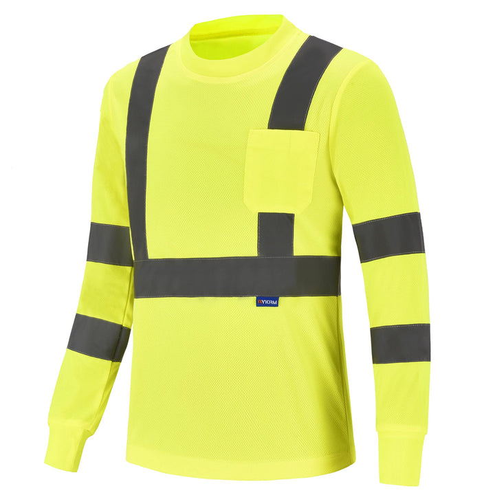 Warnschutz Shirt Langarm warn t Shirts Warnschutz Arbeitskleidung Eu-gleb-langarm XS, Eu-gleb-langar