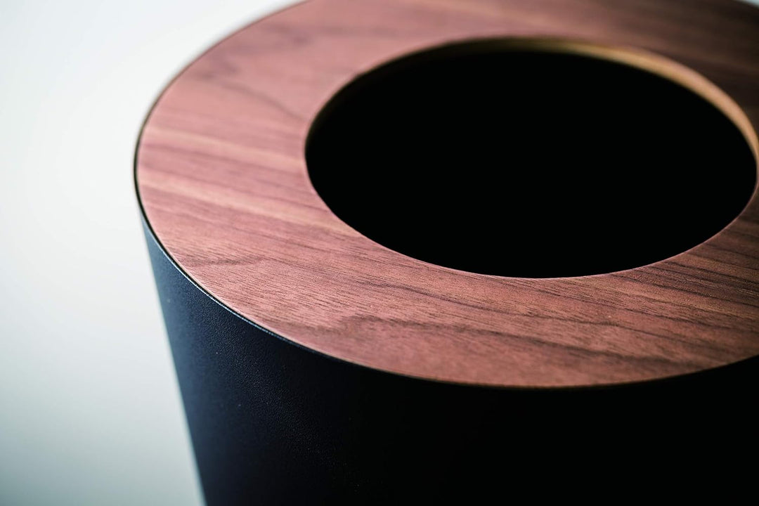 Trash Can Round - Rin - brown Schwarz, Schwarz