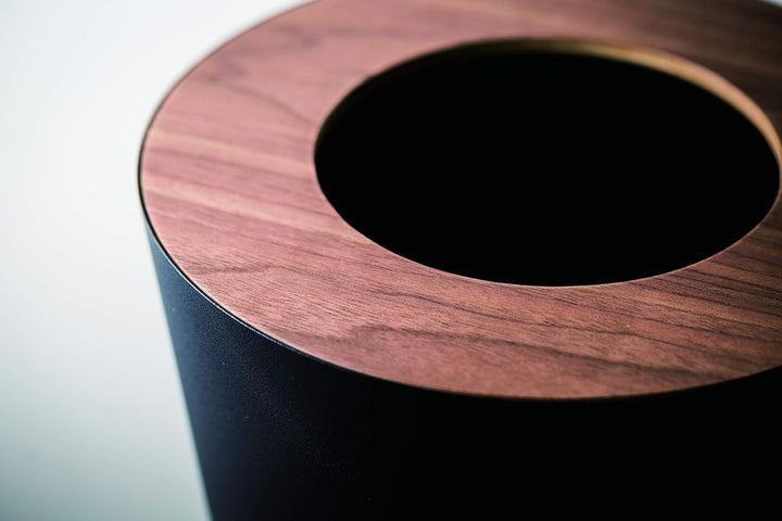 Trash Can Round - Rin - brown Schwarz, Schwarz