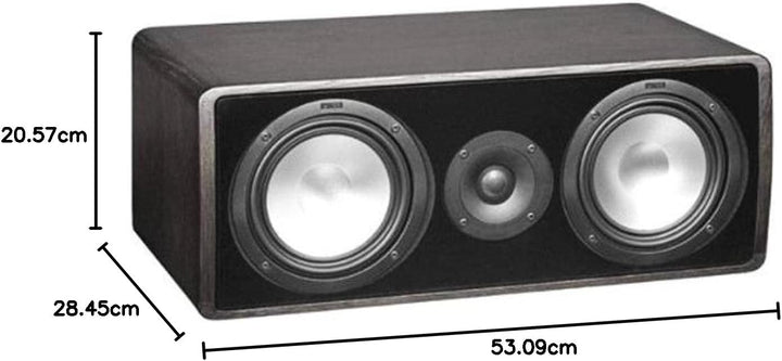 Canton Ergo 655 Center 2.5-Wege Bassreflex Center-/Kompaktlautsprecher (110/160 Watt) schwarz, schwa