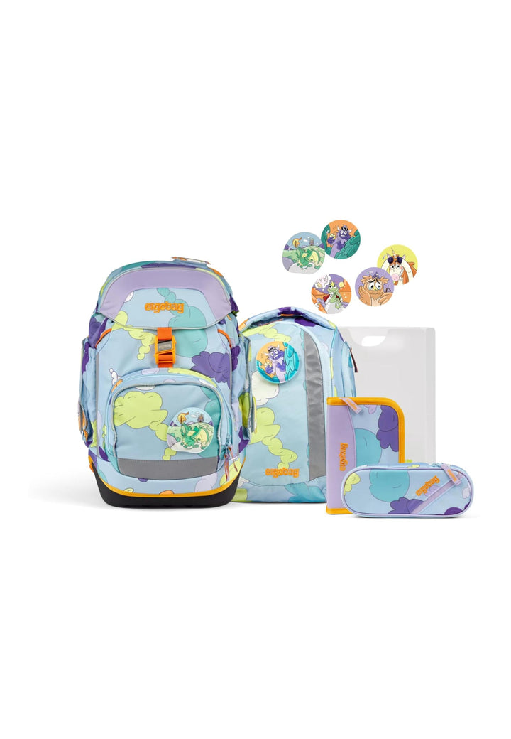 ergobag Pack Set ergonomischer Schulrucksack flexibel 6-teilig Set 1. Klasse Grundschule für Mädchen