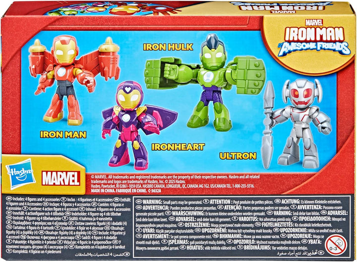 Iron Man und Seine fantastischen Freunde Marvel Iron Armor 4-er Pack, Coole Actionfiguren zum Sammel