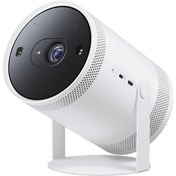 Samsung The Freestyle Tragbarer LED-Projektor, Full HD, HDR10, Beamer mit All Round Design, Auto Set