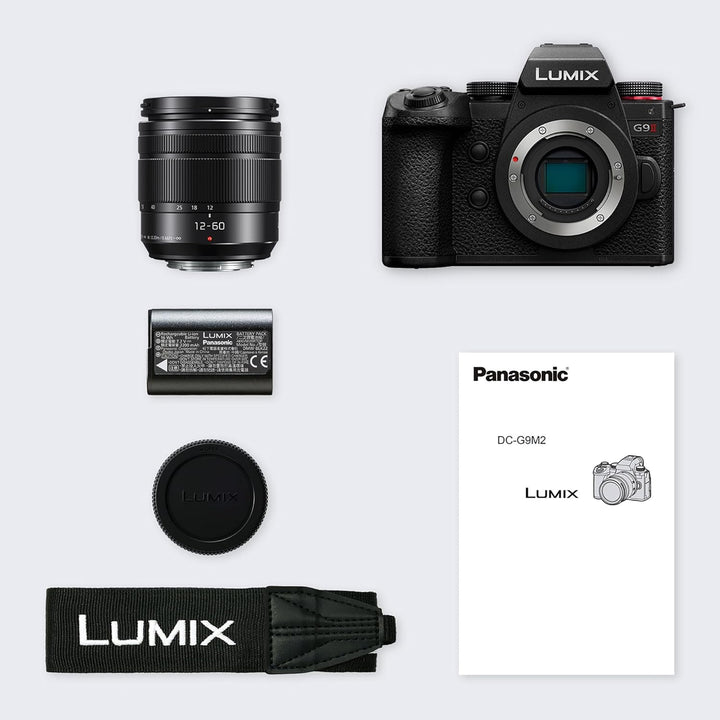 Panasonic LUMIX DC-G9M2ME Micro Four Thirds spiegellose Kamera Lumix G Vario 12-60mm F3.5-5.6 Objekt