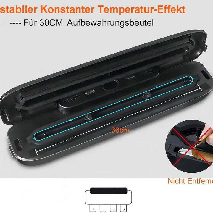 Vakuumierer, Automatischer Lebensmittel-Vakuumiergerät, One-Touch-Vakuumversiegelung für die Konserv