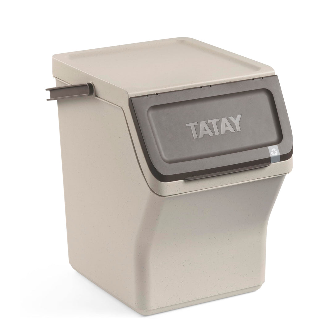 TATAY Mülltrennsystem Easy Waste 20L | Recycling Behälter | Modular und Stapelbar | Deckel mit Klick