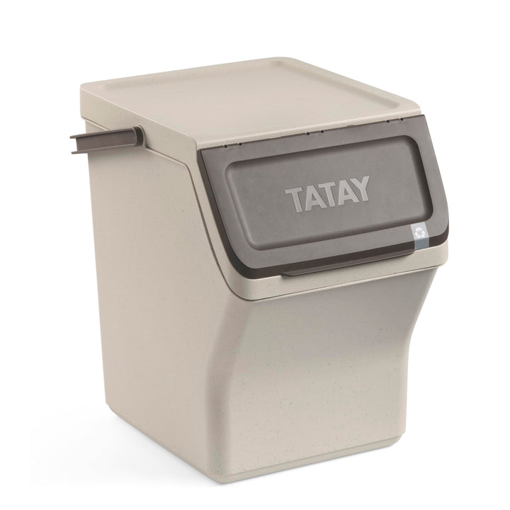 TATAY Mülltrennsystem Easy Waste 20L | Recycling Behälter | Modular und Stapelbar | Deckel mit Klick