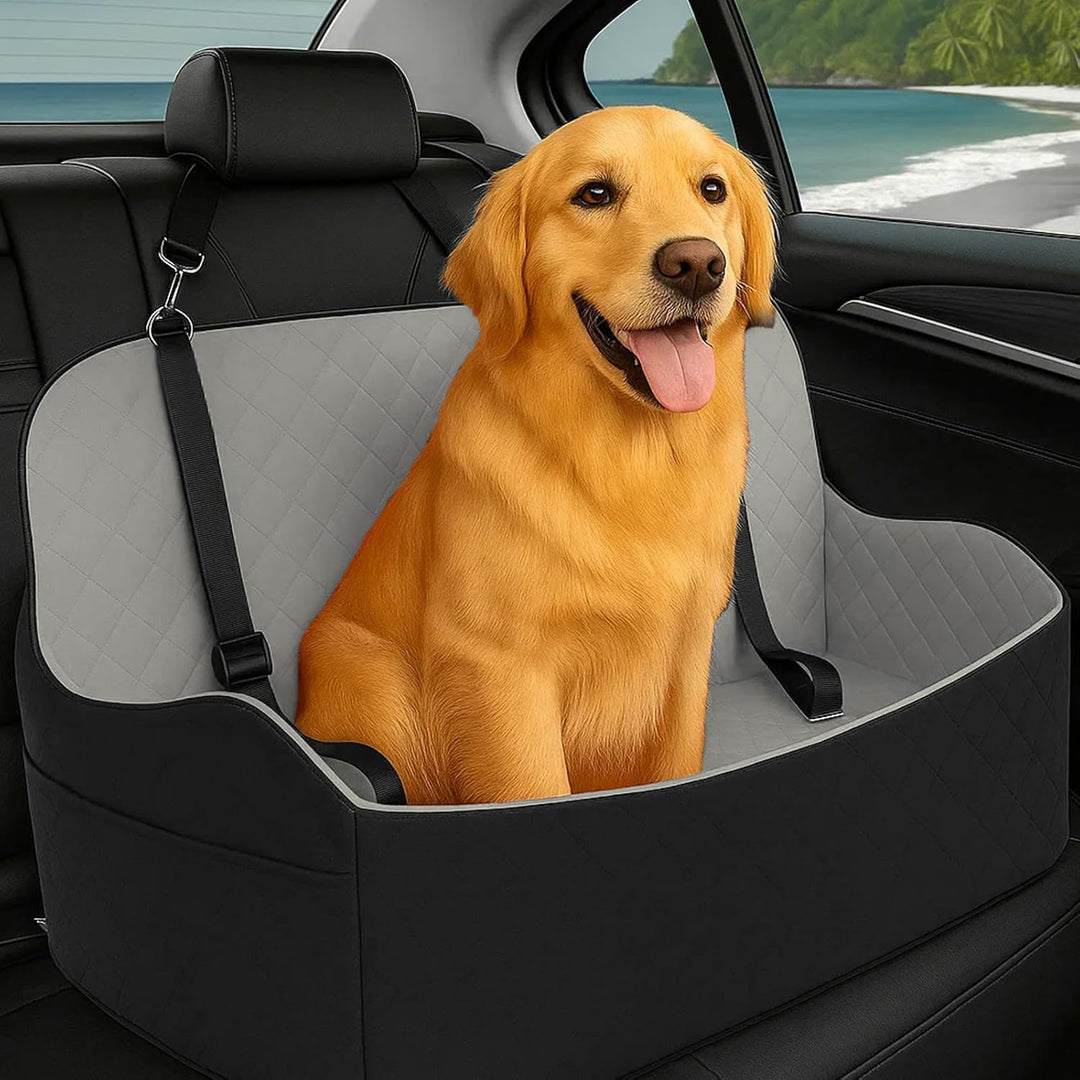 Hunde Autositz für grosse & mittelgrosse Hunde bis 25 kg | Autositze mit Dicker Polsterung, Sicherhe