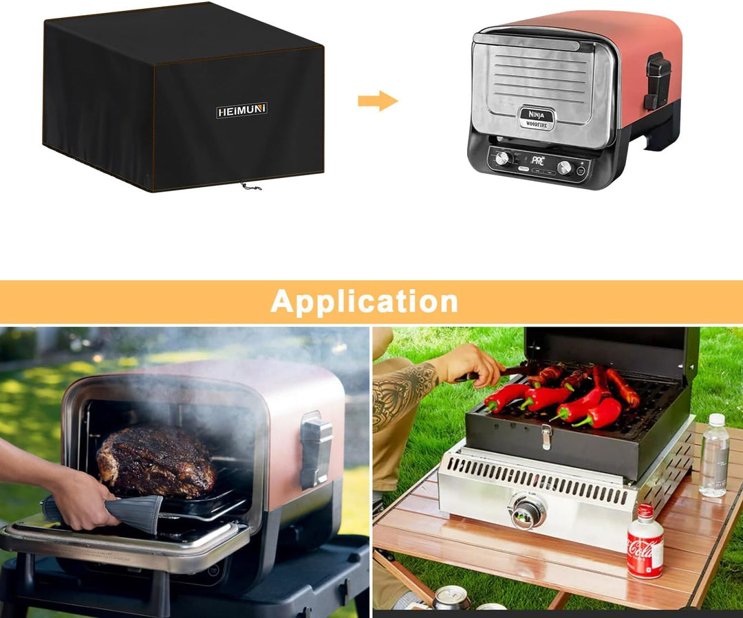 Grill Abdeckhaube für Ninja Woodfire Ofenabdeckung Elektrogrill Abdeckung Wasserdicht für Aussenöfen