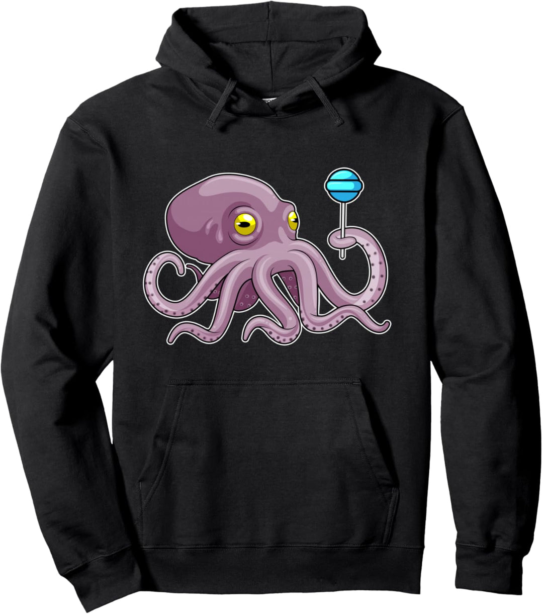 Krake Lutscher Pullover Hoodie