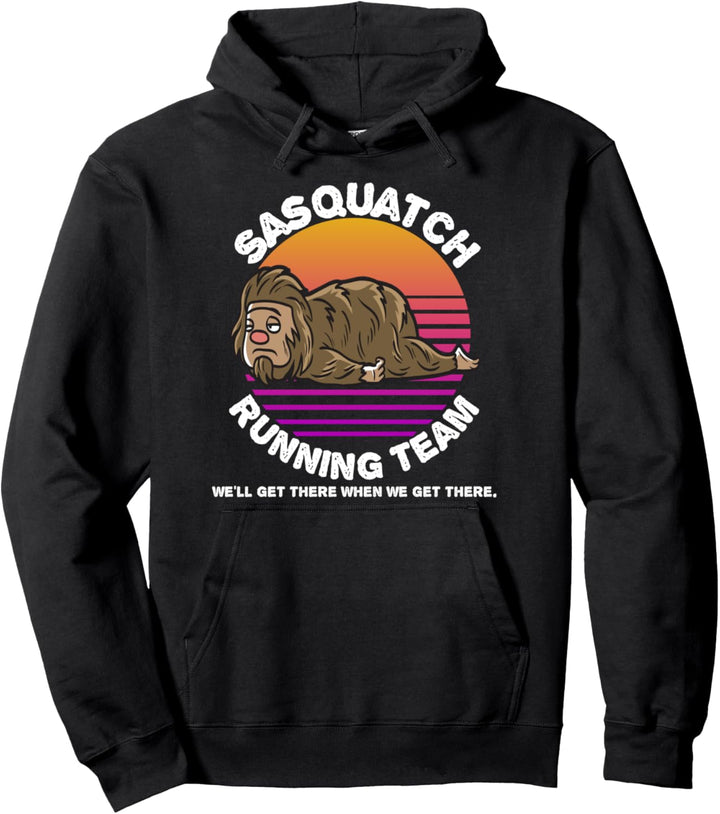 Funny Sasquatch Running Team Sweater Kids Men Women Gift Pullover Hoodie