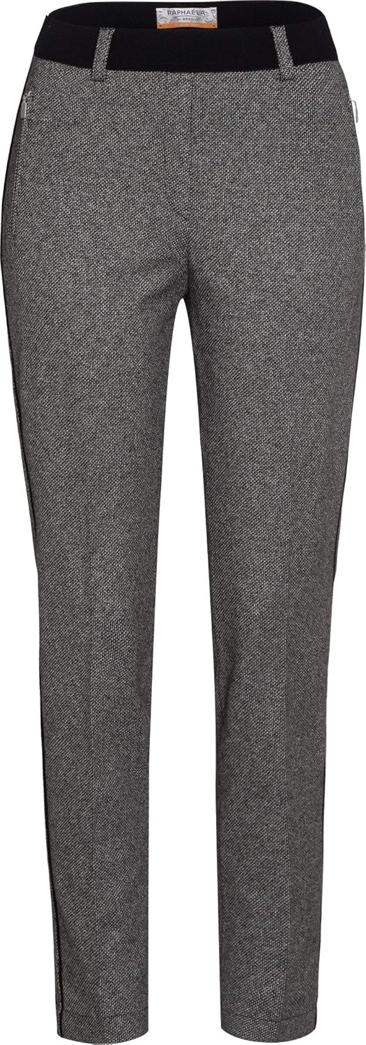 Raphaela by Brax Damen Style Lillyth Line Rundum Schlupf Jersey Super Slim Hose 42W / 32L Schwarz, 4