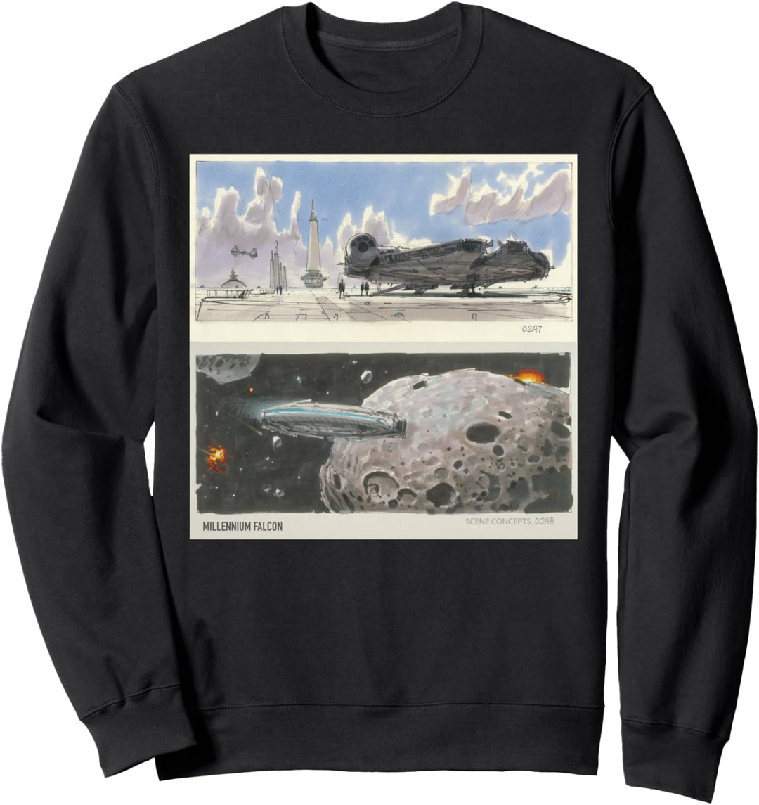 Star Wars Millennium Falcon Concept Scene Empire Sweatshirt