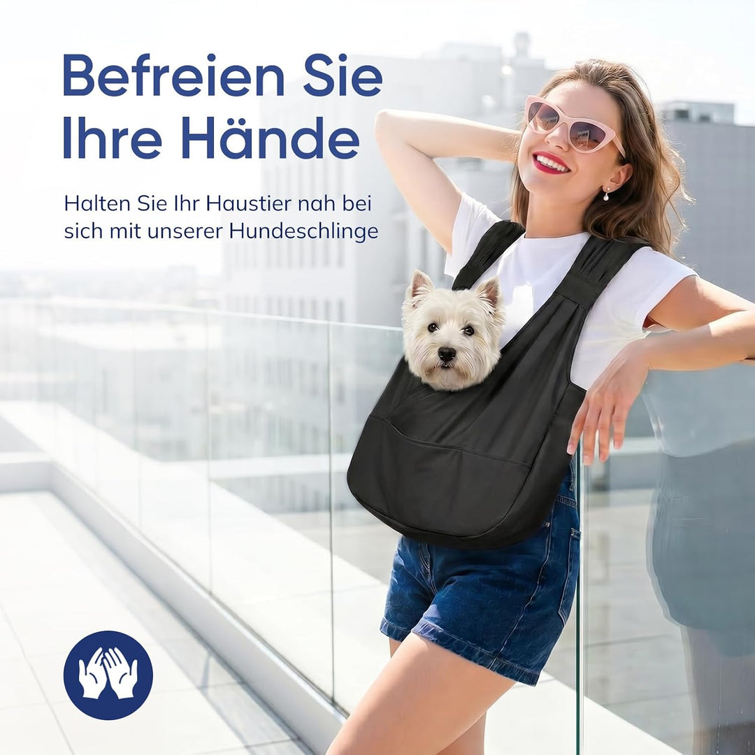 Supet Gepolsterten Gurten Hundetragetasche für kleine Hunde mit Bodenstütze | Gepolsterten Gurten zu