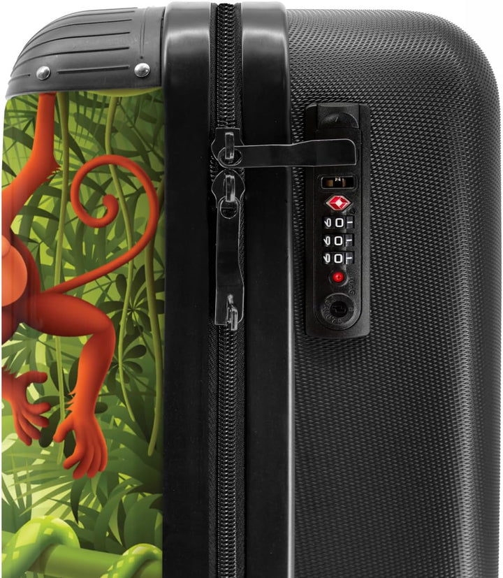 NoBoringSuitcases.com® Kinderkoffer Jungen Handgepäck Koffer Reisetasche mit Rollen Geschenk - Koffe