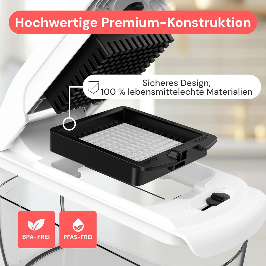 Gemüseschneider Spiralschneider Gemüsehobel - Gemüse Schneider Zwiebelschneider Kartoffelschneider O